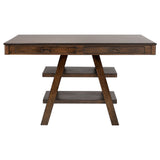 Dewey Rectangular 60-inch Counter Height Dining Table Walnut