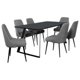 Smith Rectangular Ceramic Top Dining Table Set