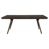 Wes Rectangular Dining Table Set Dark Walnut