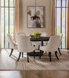 Leandro 60-inch Round Dining Table Burnished Black