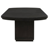 Leandro 78-inch Extension Dining Room Table Burnished Black