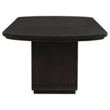 Leandro 78-inch Extension Dining Room Table Burnished Black