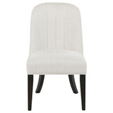 Leandro Upholstered Dining Side Chair Cream (Set of 2)