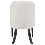 Leandro Upholstered Dining Side Chair Cream (Set of 2)