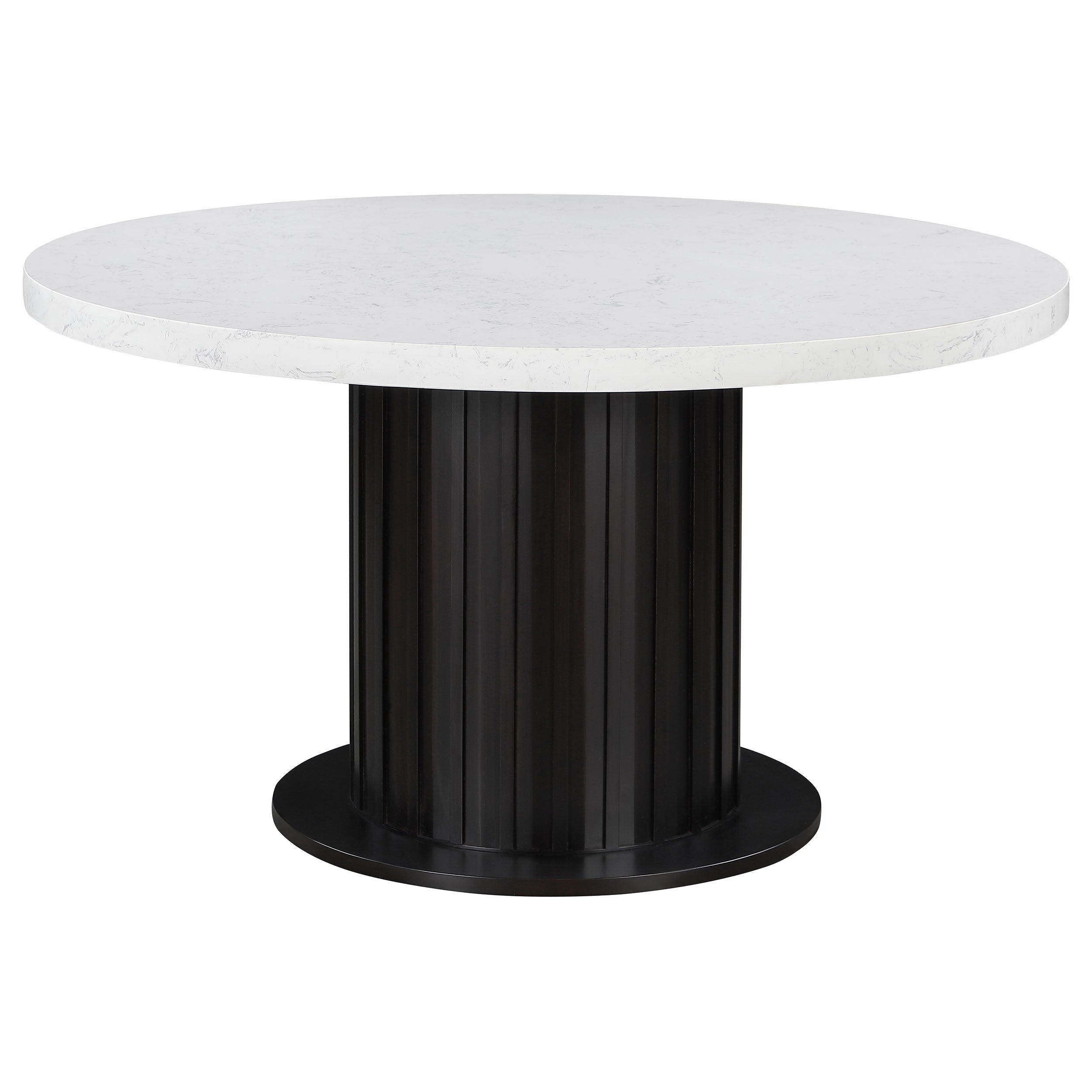 Sherry Round Marble Top Dining Table Set
