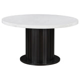Sherry Round Marble Top Dining Table Set