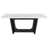 Sherry Rectangular Marble Top Dining Table Set