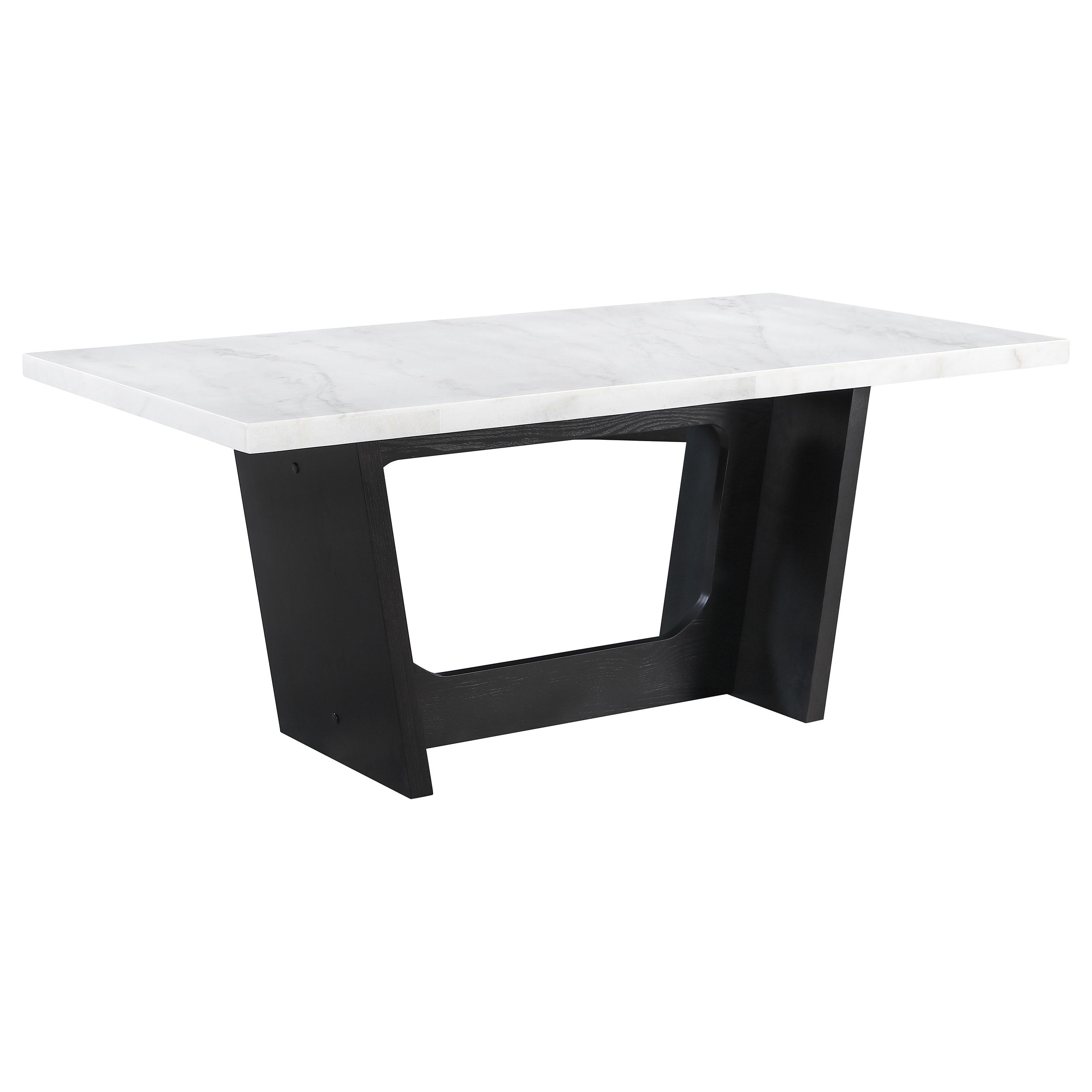 Sherry Rectangular Marble Top Dining Table Set