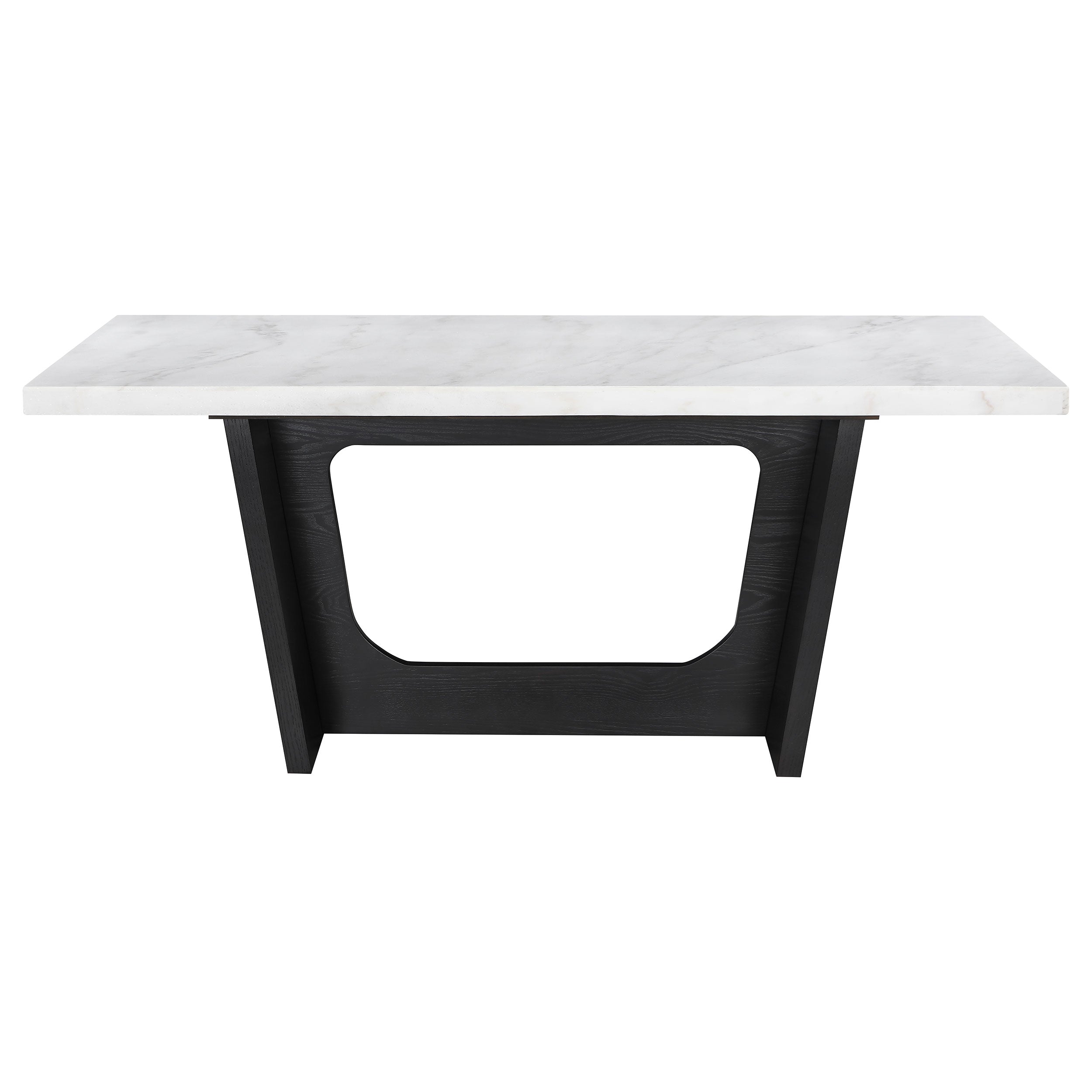 Sherry Rectangular Marble Top Dining Table Set
