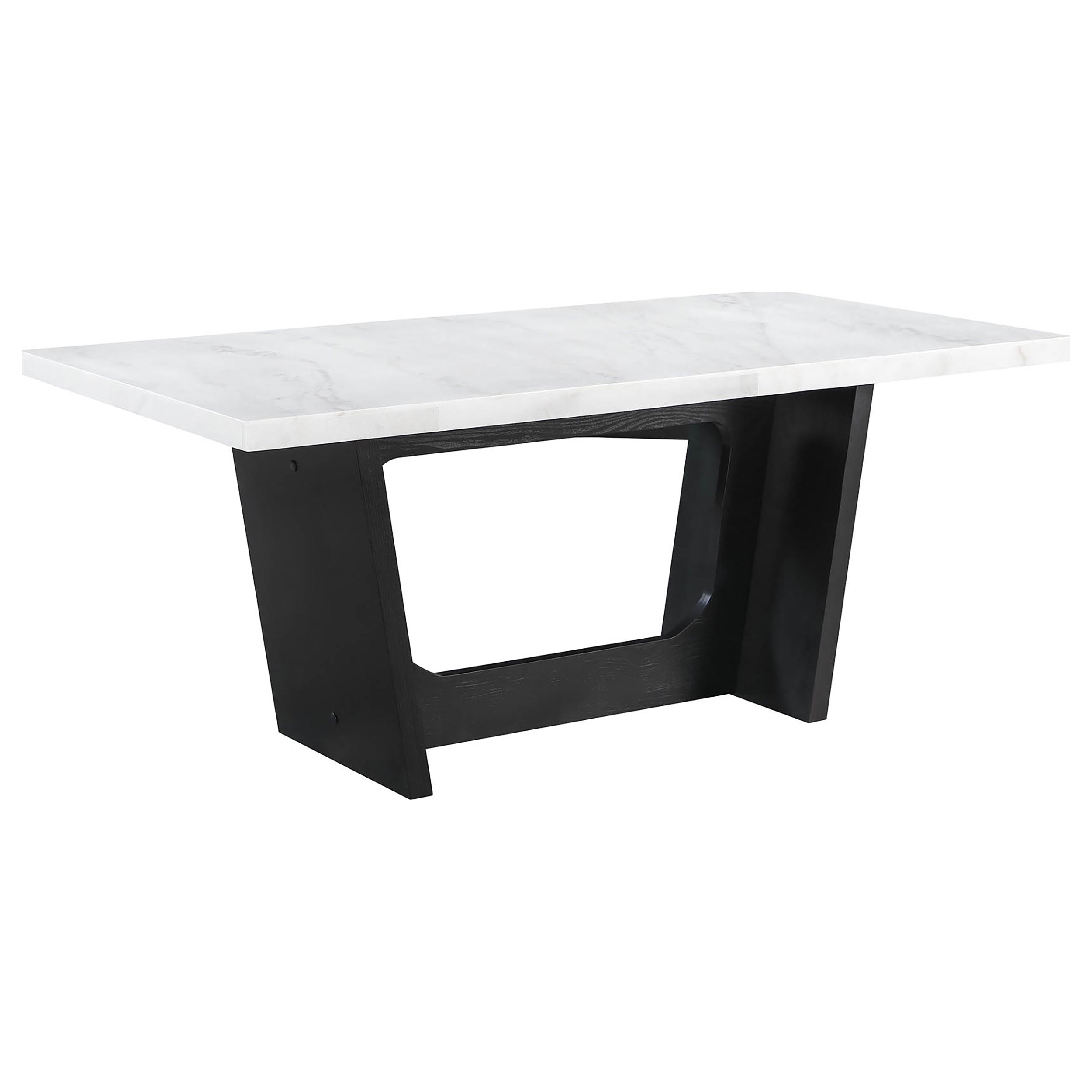 Sherry Rectangular Marble Top Dining Table Set