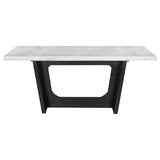 Sherry Rectangular Marble Top Dining Table Set