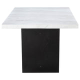 Sherry Rectangular Marble Top Dining Table Set