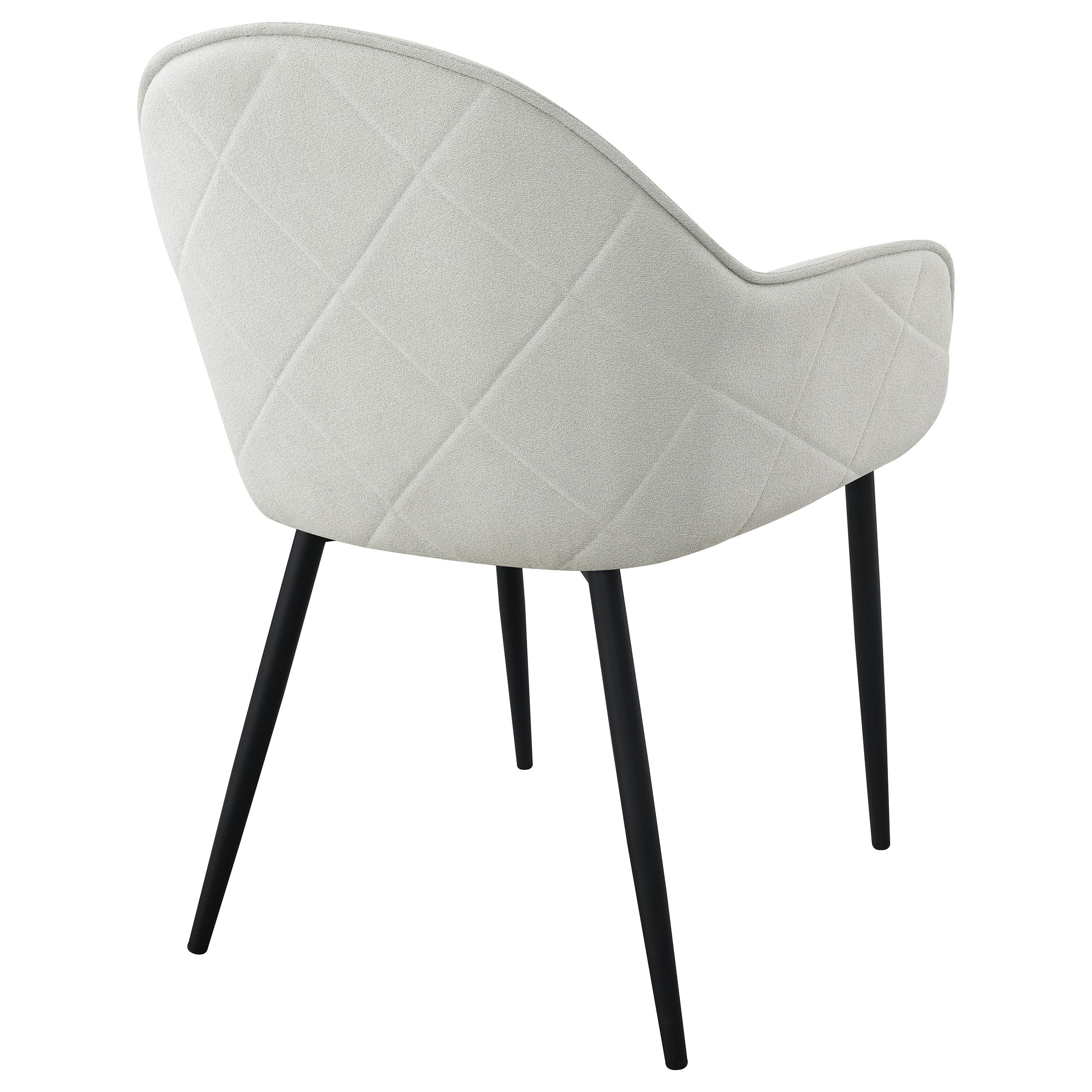 Emma Fabric Upholstered Dining Arm Chair Fog (Set of 2)