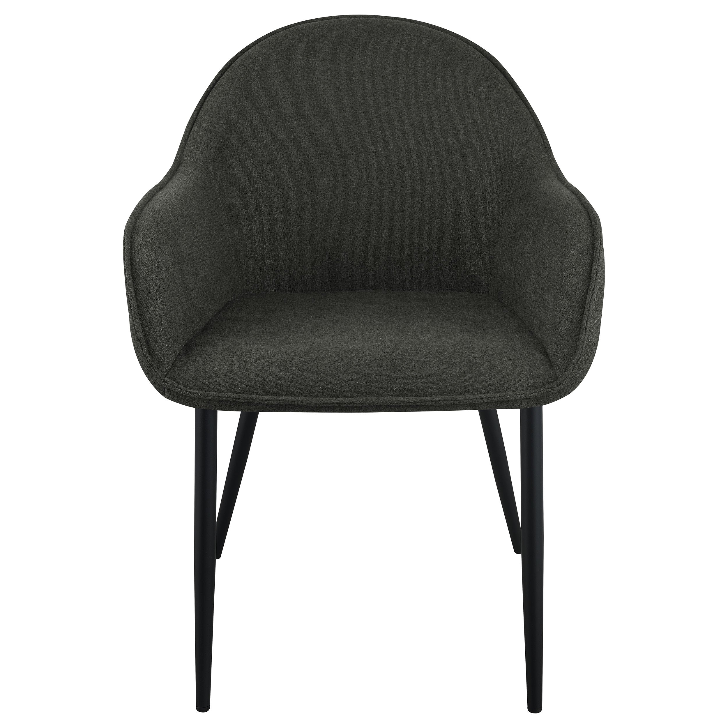 Emma Fabric Upholstered Dining Arm Chair Fog (Set of 2)