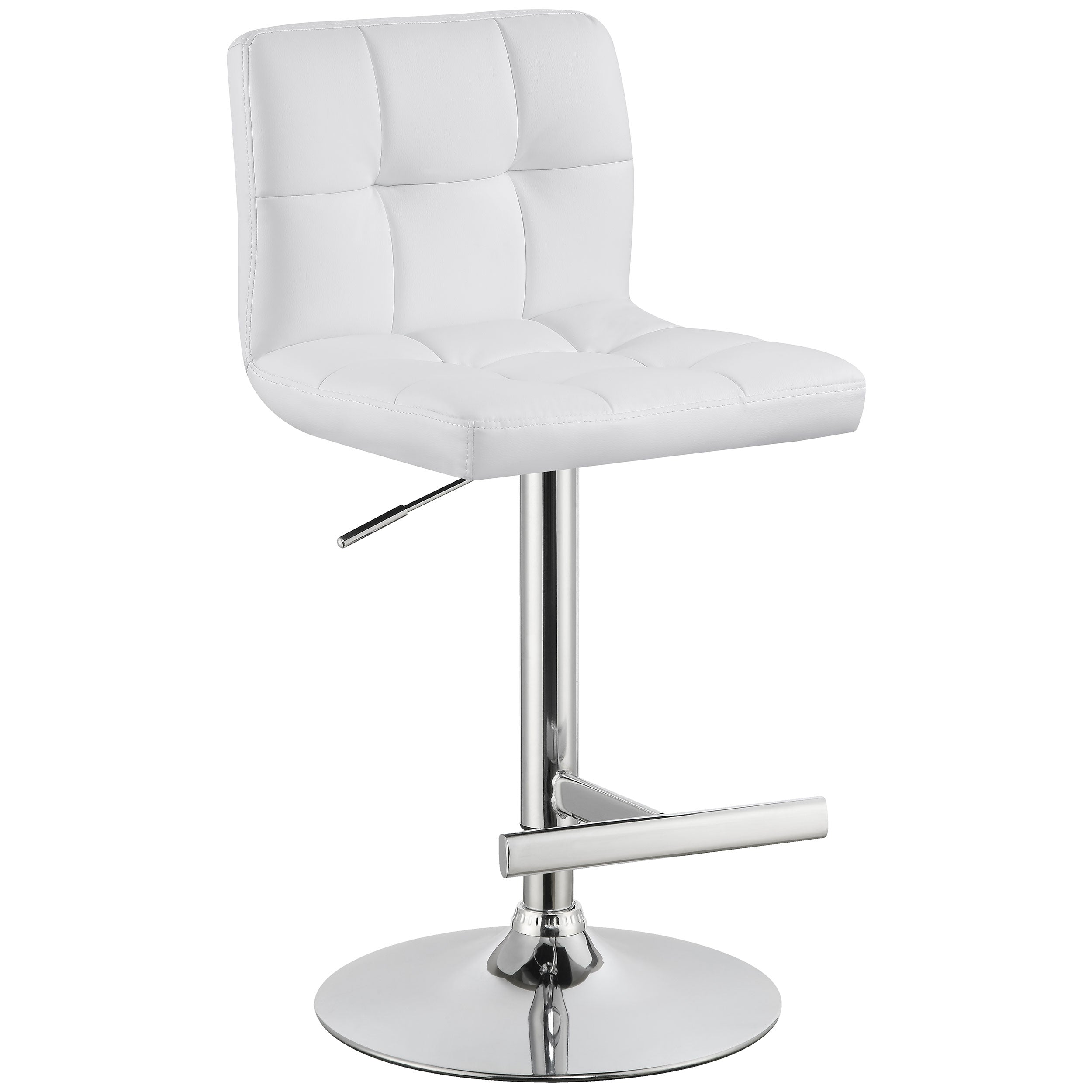 Lenny Upholstered Adjustable Bar Stool (Set of 2)