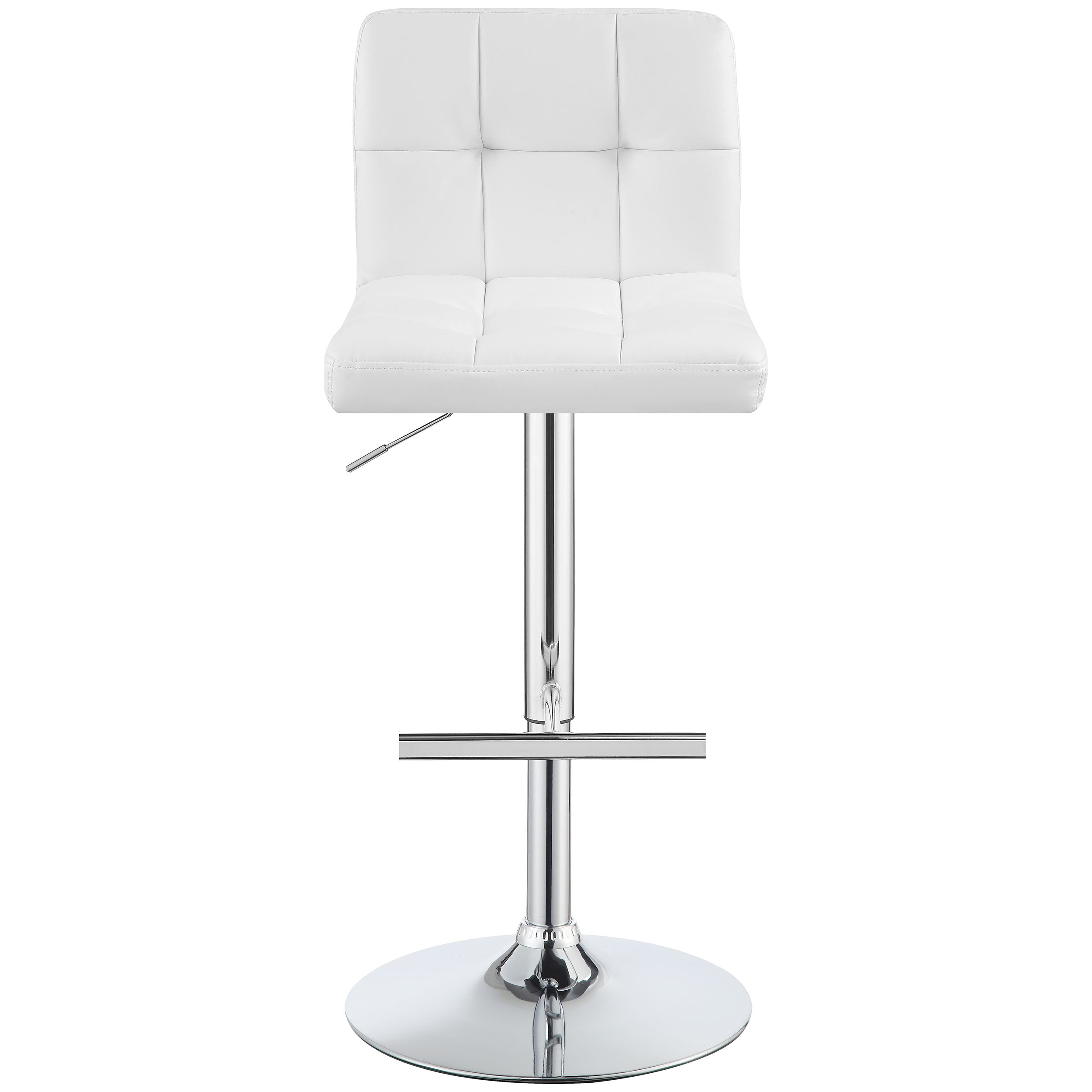 Lenny Upholstered Adjustable Bar Stool (Set of 2)