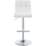 Lenny Upholstered Adjustable Bar Stool (Set of 2)