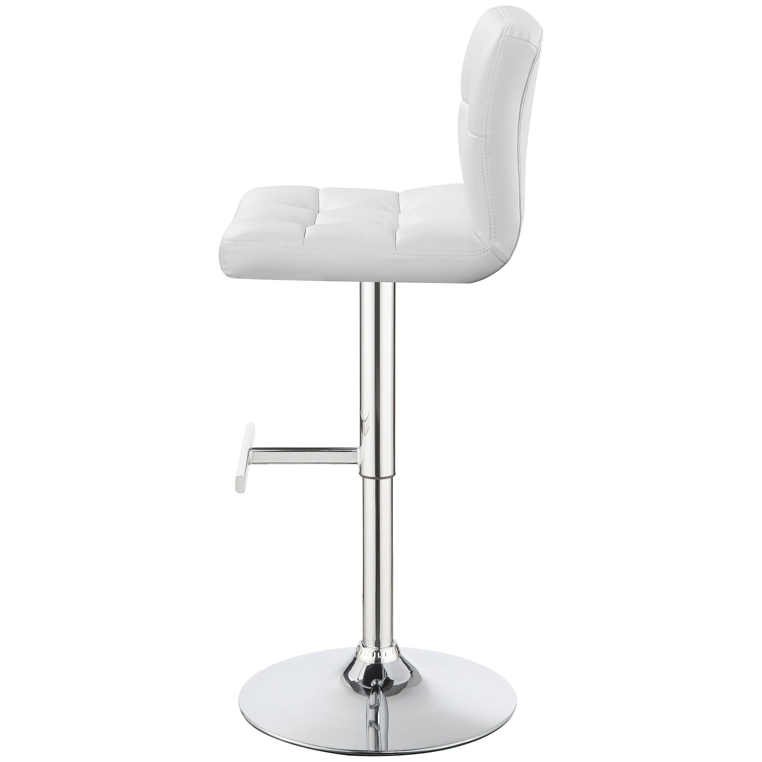 Lenny Upholstered Adjustable Bar Stool (Set of 2)