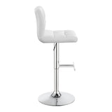 Lenny Upholstered Adjustable Bar Stool (Set of 2)