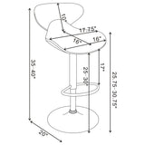 Edenton Upholstered Adjustable Bar Stool (Set of 2)