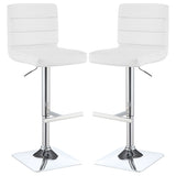 Bianca Upholstered Adjustable Bar Stool (Set of 2)