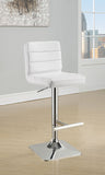 Bianca Upholstered Adjustable Bar Stool (Set of 2)