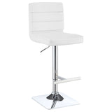 Bianca Upholstered Adjustable Bar Stool (Set of 2)