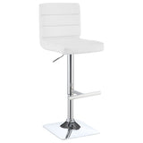 Bianca Upholstered Adjustable Bar Stool (Set of 2)