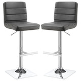 Bianca Upholstered Adjustable Bar Stool (Set of 2)
