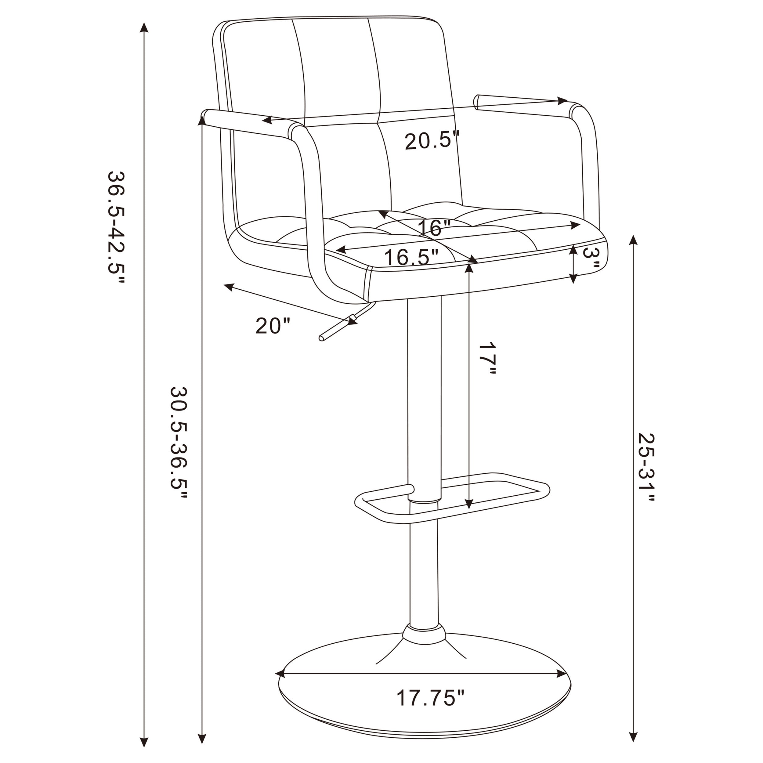Palomar Adjustable Height Bar Stool