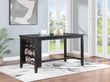 Elliston 66-inch Counter Height Dining Table Dark Grey