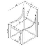 Adino Acrylic Dining Side Chair (Set of 2)