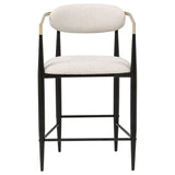 Tina Fabric Upholstered Counter Chair (Set of 2)