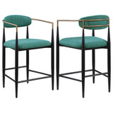 Tina Fabric Upholstered Counter Chair (Set of 2)
