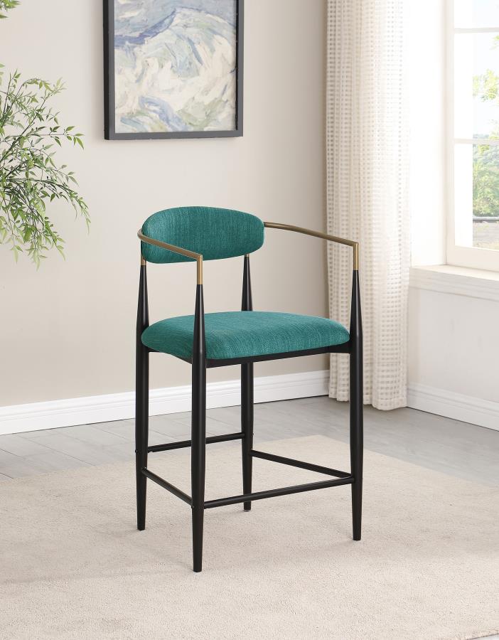 Tina Fabric Upholstered Counter Chair (Set of 2)