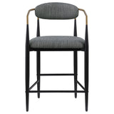Tina Fabric Upholstered Counter Chair (Set of 2)