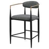 Tina Fabric Upholstered Counter Chair (Set of 2)
