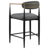 Tina Fabric Upholstered Counter Chair (Set of 2)