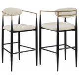 Tina Fabric Upholstered Bar Chair (Set of 2)
