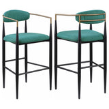 Tina Fabric Upholstered Bar Chair (Set of 2)