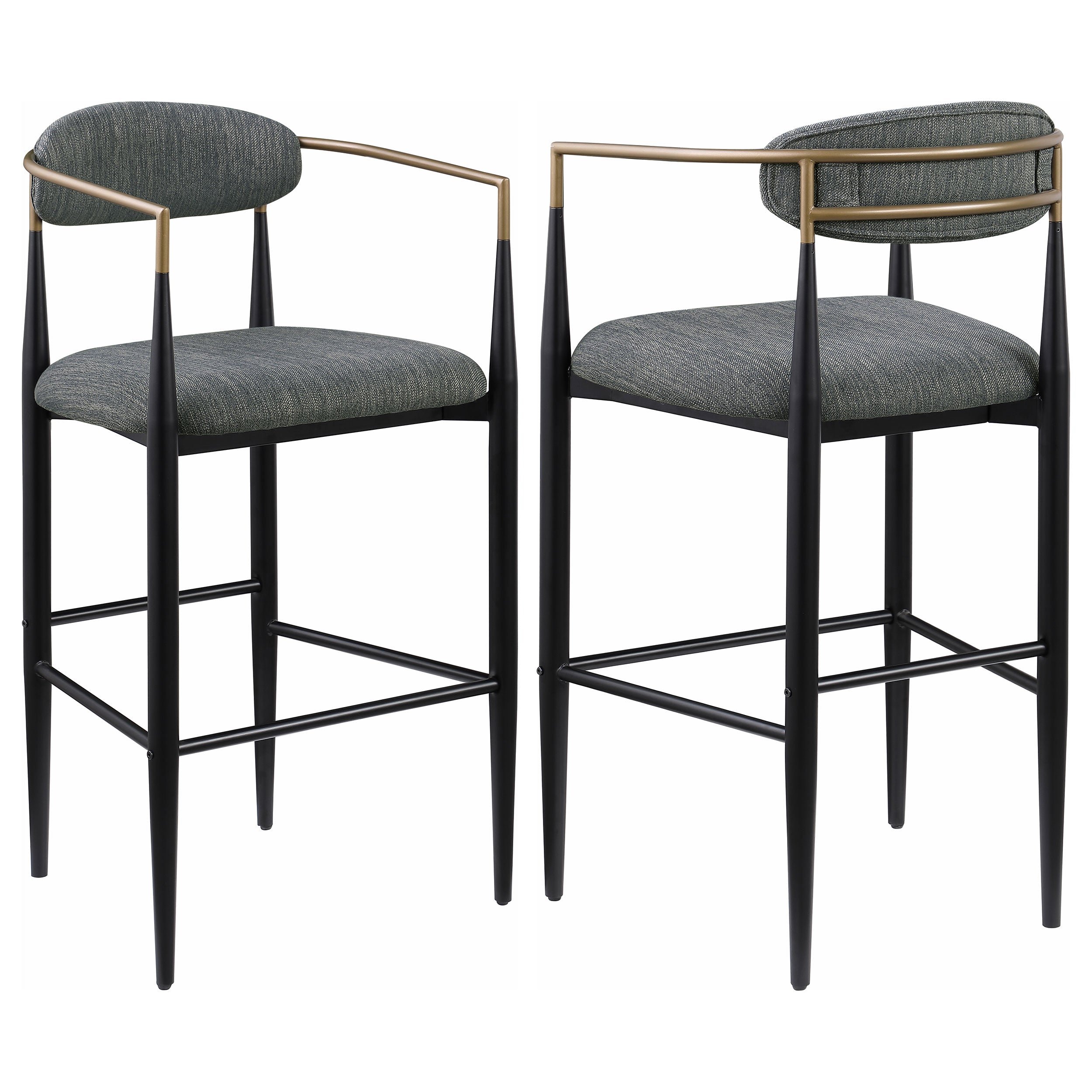 Tina Fabric Upholstered Bar Chair (Set of 2)