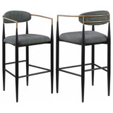 Tina Fabric Upholstered Bar Chair (Set of 2)