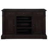 Phelps Rectangular Dining Table Set Distressed Noir