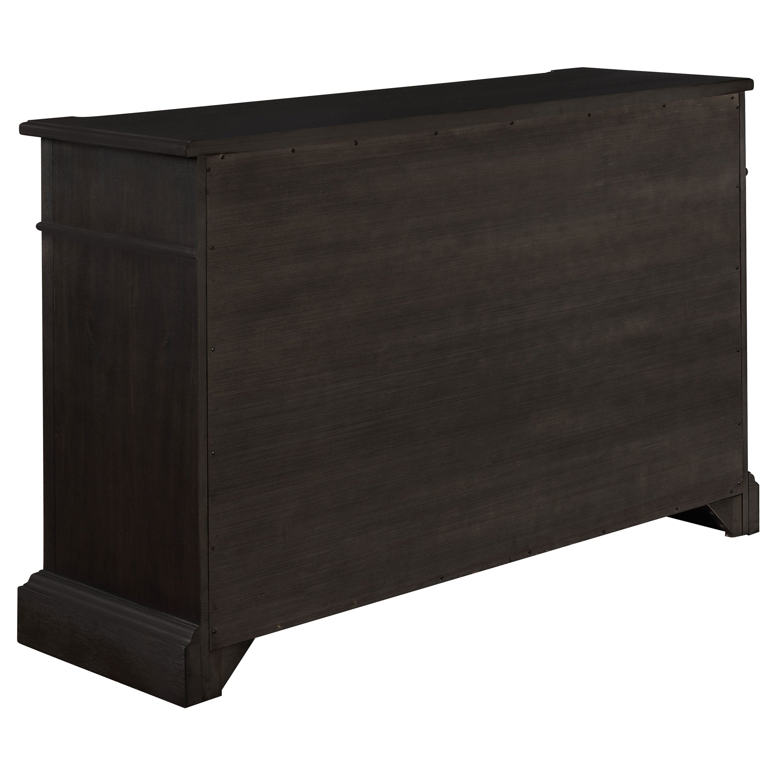 Phelps Rectangular Dining Table Set Distressed Noir