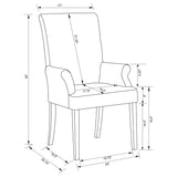 Herran Upholstered Arm Chair Beige