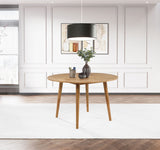 Andrews 48-inch Round Wood Dining Room Table Light Ash
