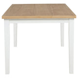 Andrews 66-inch Rectangular Dining Table Light Ash and White