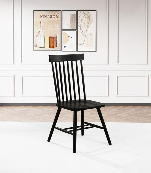 Andrews Windsor Spindle Back Dining Side Chair (Set of 2)