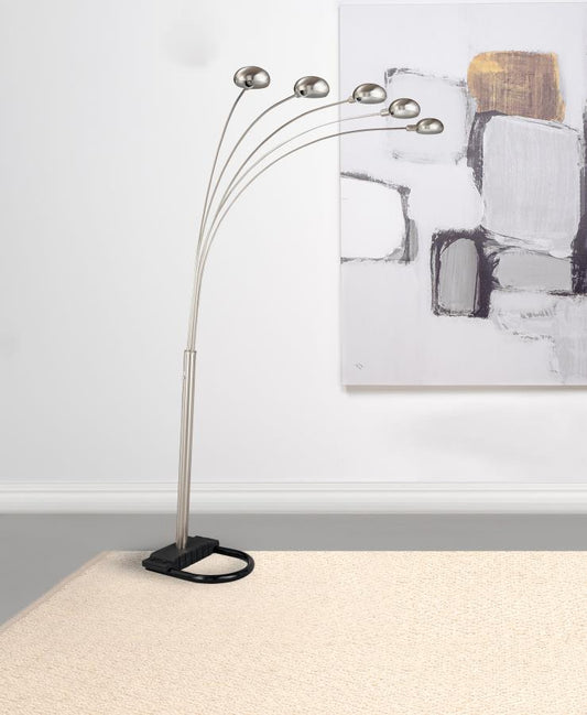 Kayd 92-inch Arc 5-light Dome Shade Metal Floor Lamp