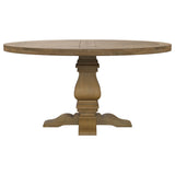Florence Round Dining Table Set Rustic Honey